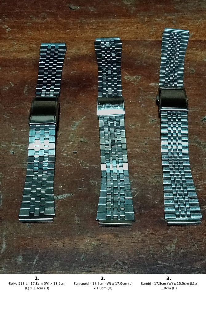 Seiko, Sunraurel, Bambi 18mm Width Straight End SS Bracelets (47)