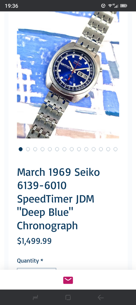Birthday Watch May 1969! Seiko 5 Sports 6139-6010 Speed-Timer 