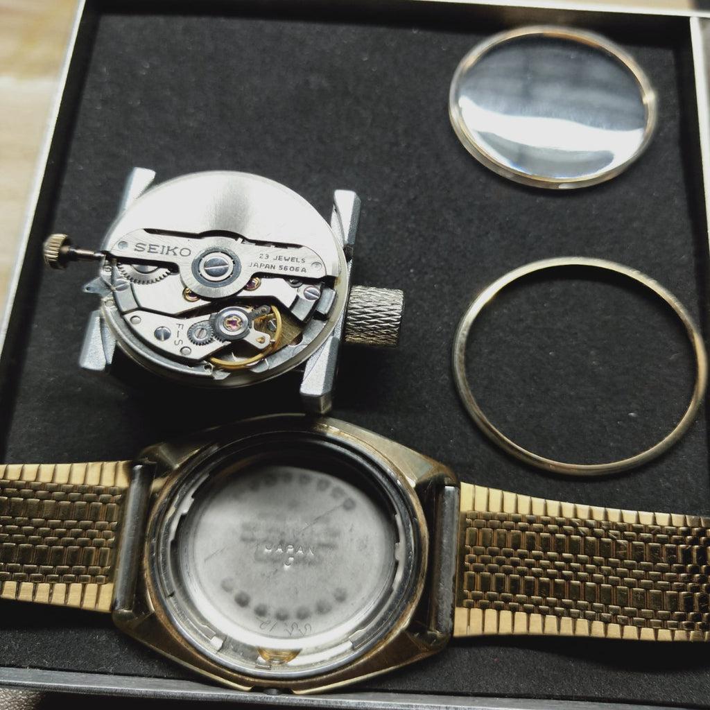 Collectible Japan National Railways Circa 1969! Seiko 5606-7000 Lord Matic  SUWA 23J Automatic Watch (OH)