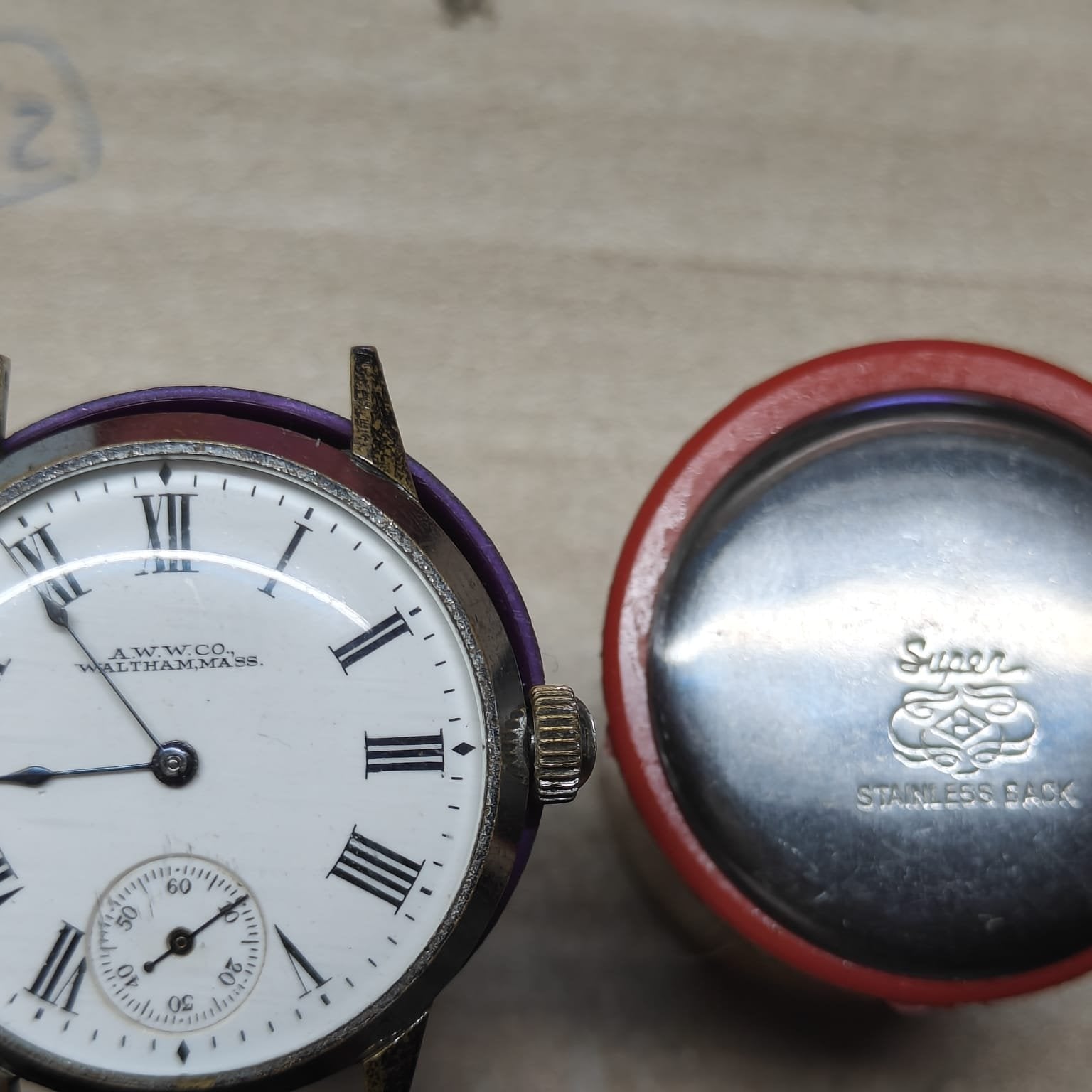 Collectible! Circa 1930s Waltham Mini-Seconds 707062 17J Mechanical Wa ...