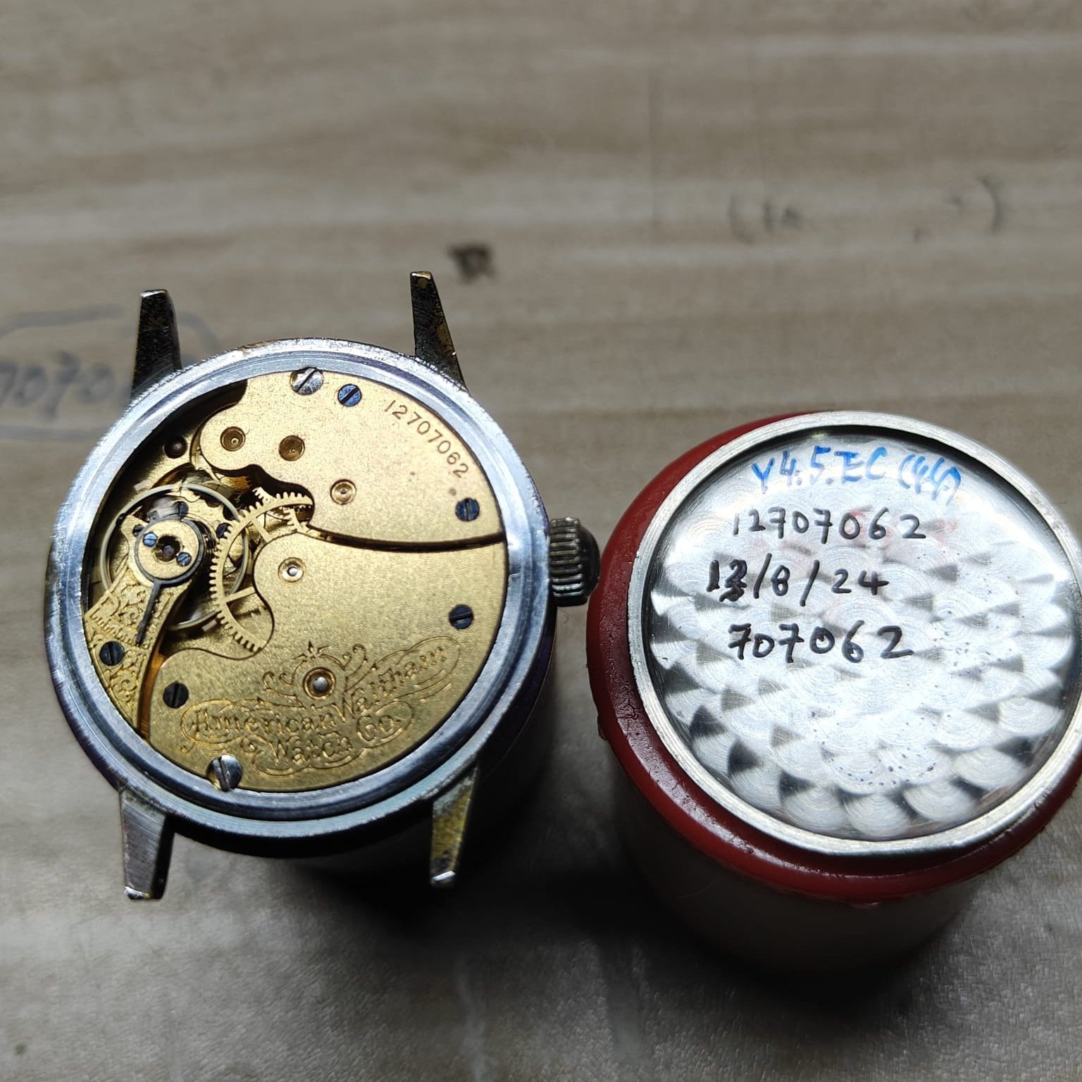 Collectible! Circa 1930s Waltham Mini-Seconds 707062 17J Mechanical Wa ...