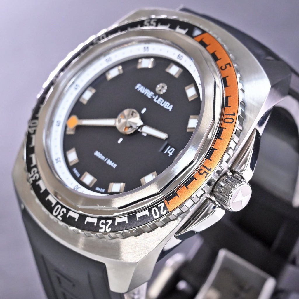 Discontinued! Collectible! Circa 2017 Favre Leuba Raider Deep Blue ETA 2824-2 Ref: 00.10106.09 25J Professional Divers