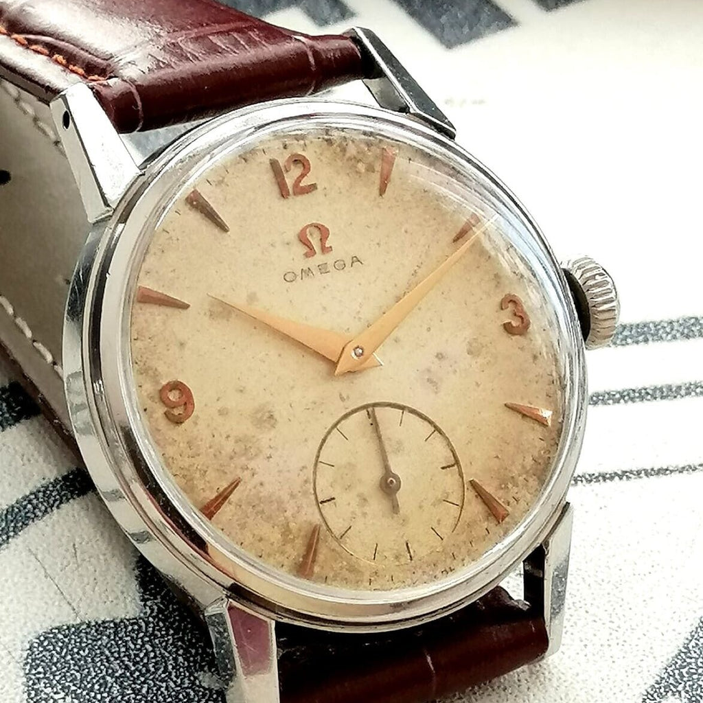 Birthday Watch 1956! Pre-Seamaster Omega Caliber 267 Gold-Filled Mini-Second-Hand 17J Mechanical Watch (OH)