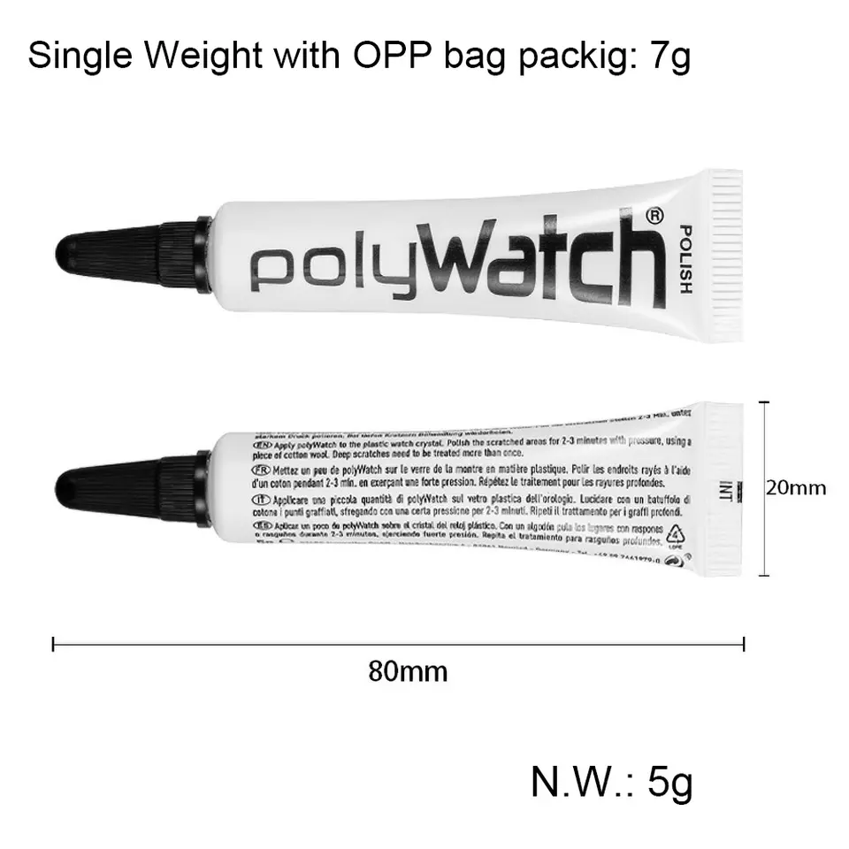 POLYWATCH Scratch Remover Polish Watch Plastic / Acrylic Crystal Glass - 5g