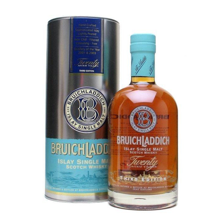 Single Malt Bruichladdich Whiskey 20 Year Old 3rd Edition (Malmsey Madeira Cask) Liquor Whisky