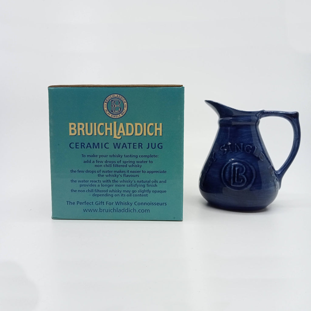 Whisky Jug Bruichladdich Ceramic Blue Water Jug