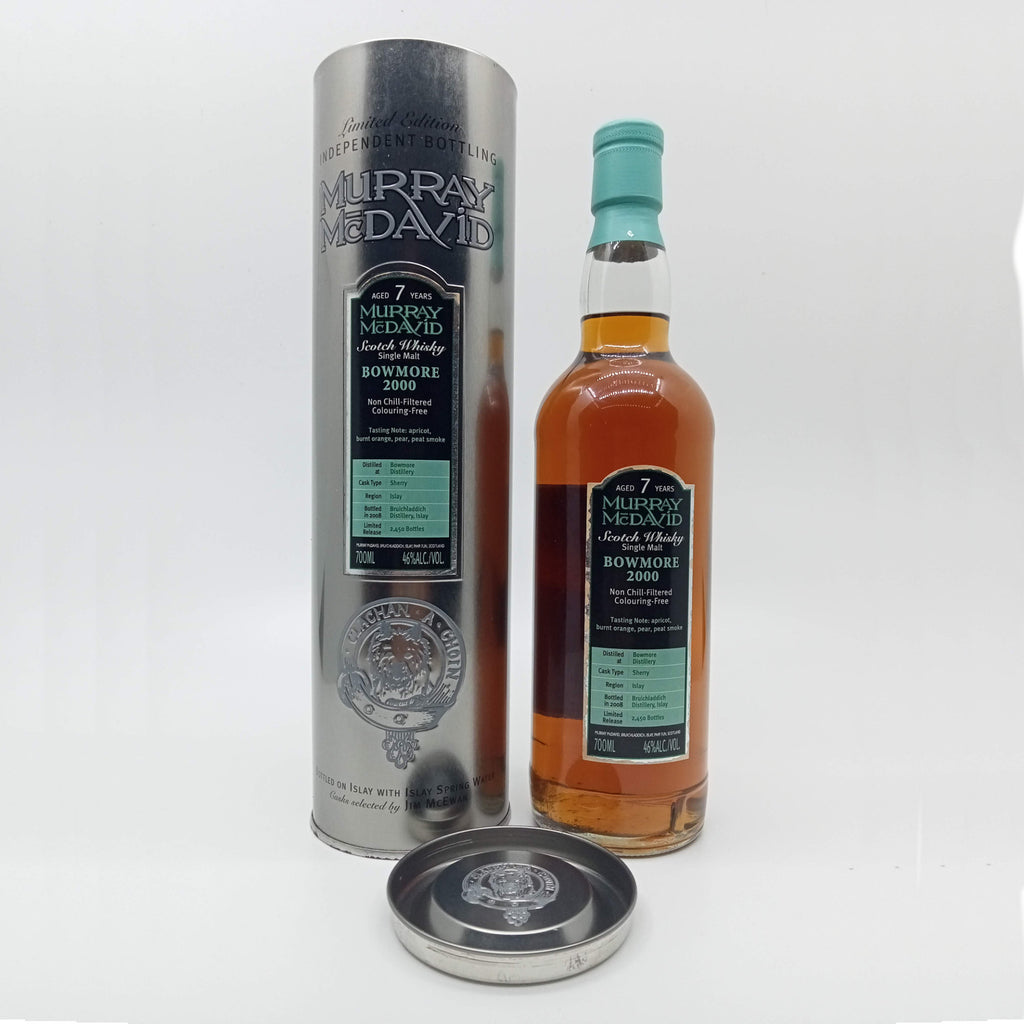 Single Malt Murray McDavid (MMD) Bowmore 2000 7 Year Old Whiskey Sherry Cask Liquor Whisky
