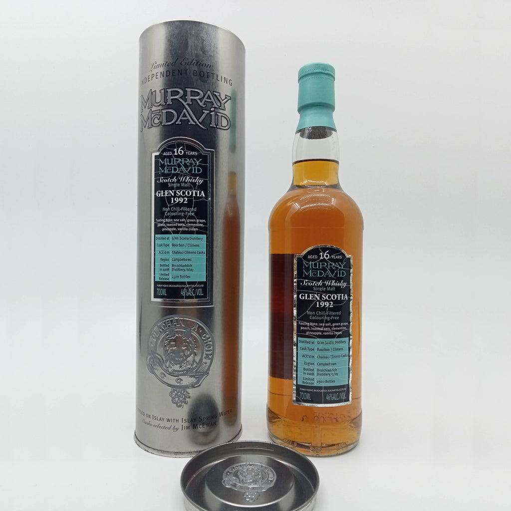 Single Malt Murray McDavid (MMD) Glen Scotia 1992 16 Year Old Whiskey Bourbon / Chateau Climens Wine Cask Liquor Whisky