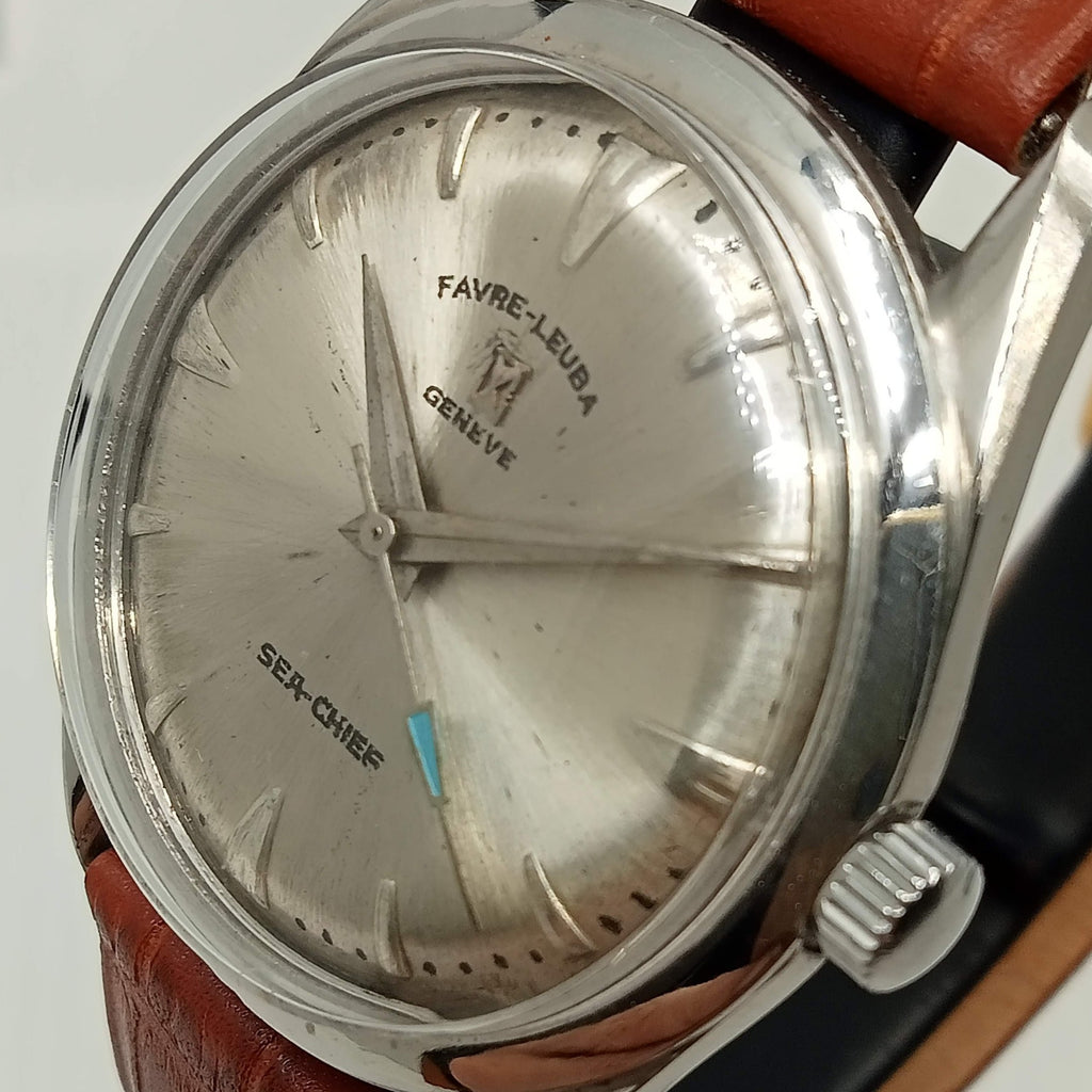 Circa 1960s Favre Leuba Sea Chief AS2601 17J Mechanical Watch