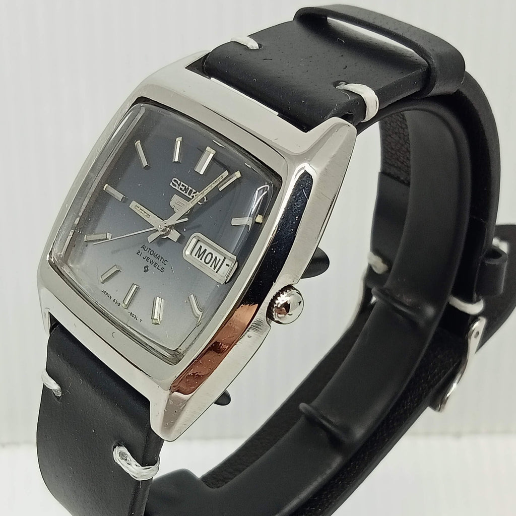 Seiko 5 6319-5021 1980 February SUWA "TV" 21J Automatic Wrist Watch Timepiece
