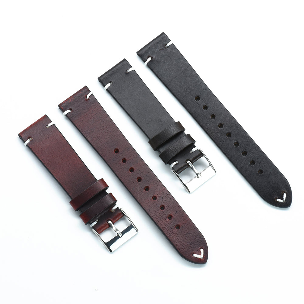 Watch Strap 100% Cowhide Leather Watch Strap